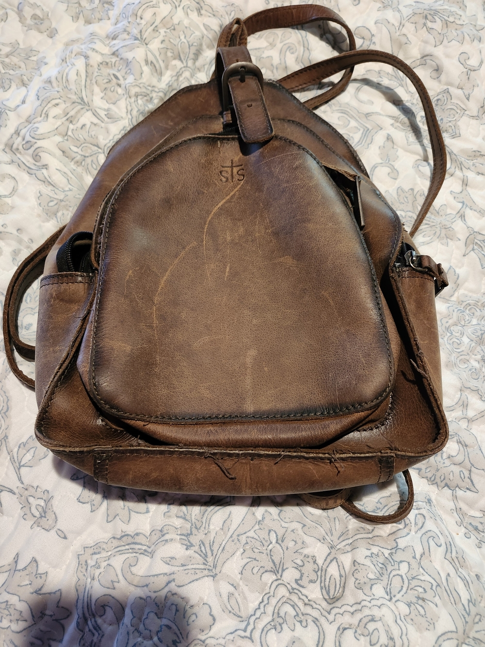 STS Ranchwear Brown Leather Backpack